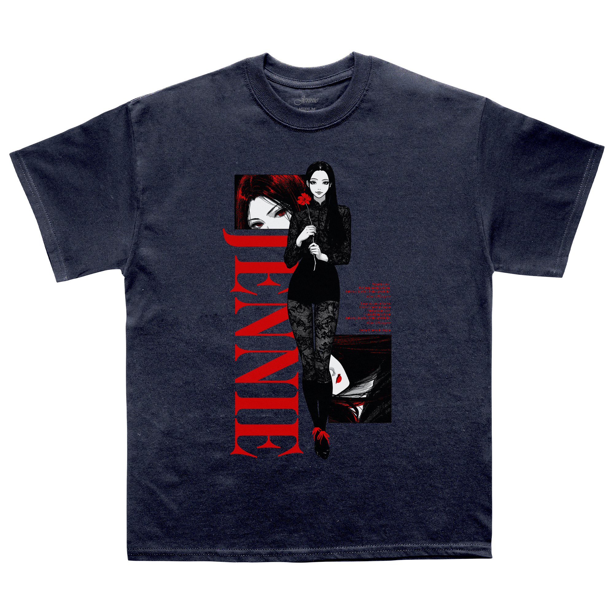 Back to School Anime Washed Black Tee – Jennie Back to School Anime Washed Black Tee – Jennie