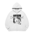 Fallen Angel White Zip Hoodie