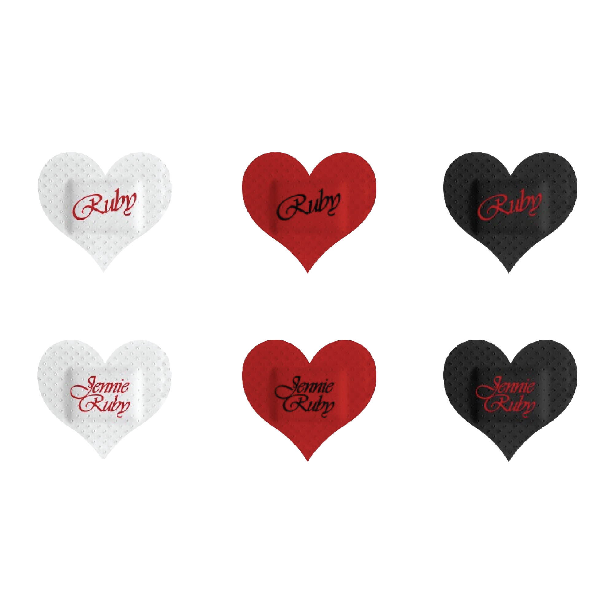Ruby Heart Bandage Set