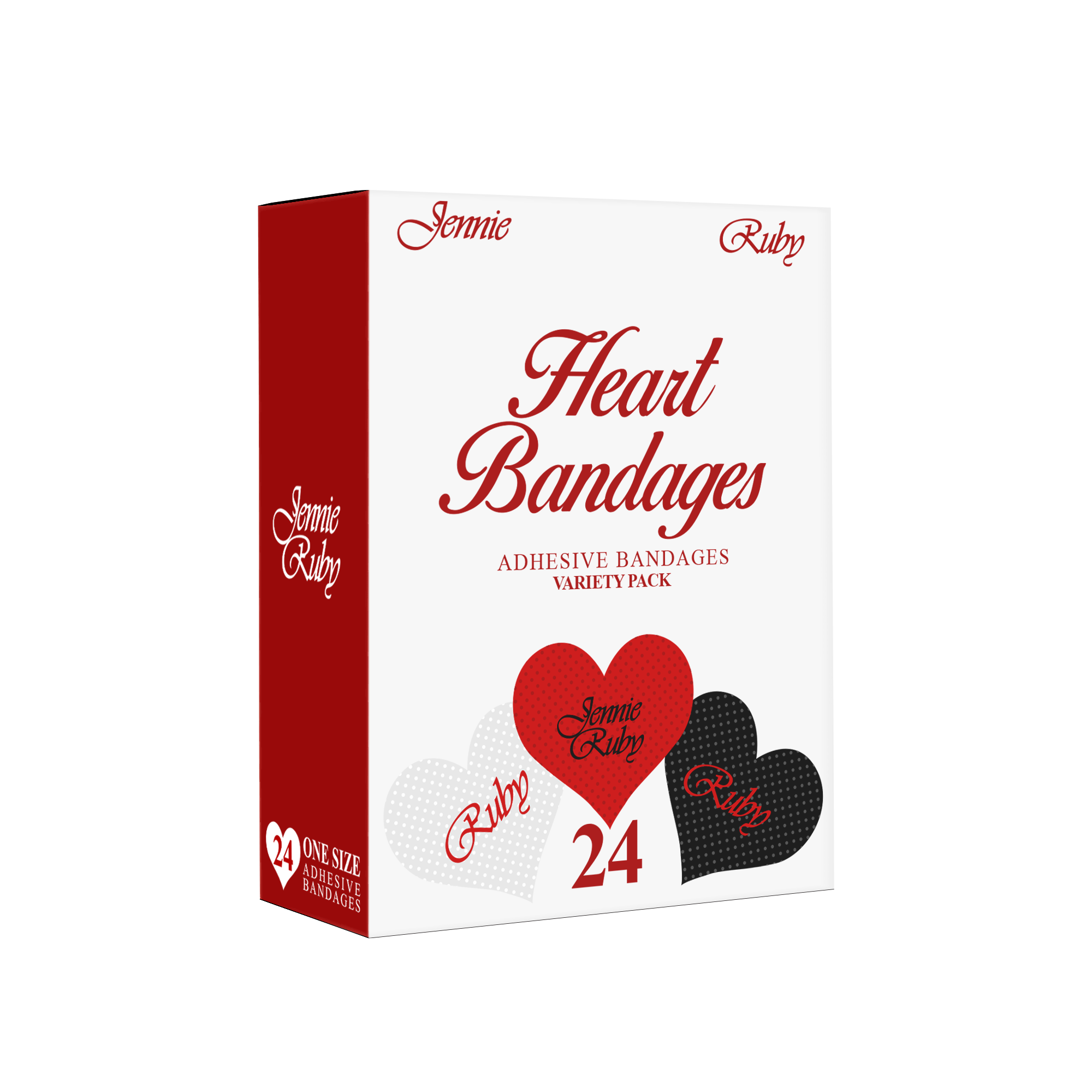 Ruby Heart Bandage Set