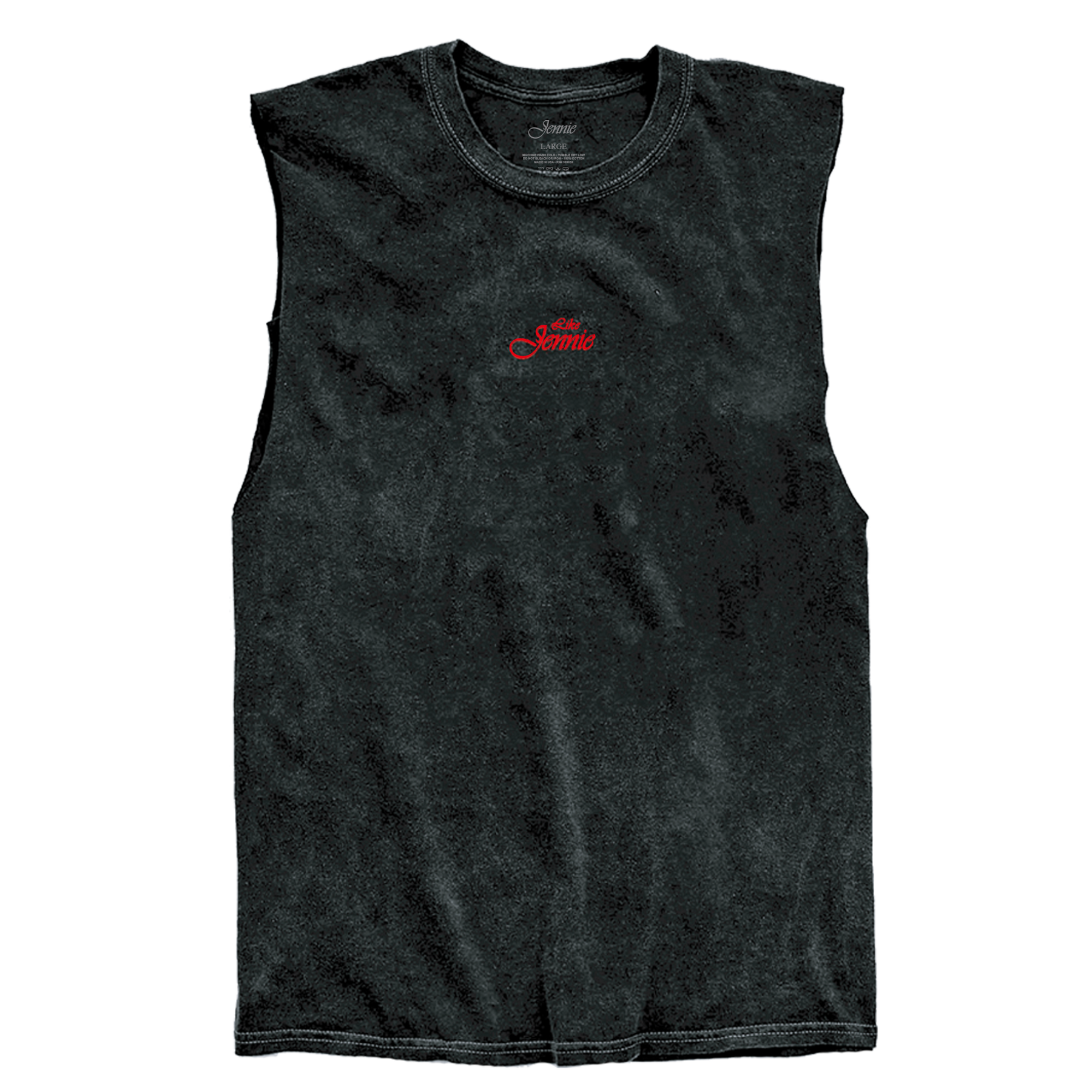 Like Jennie Statement Cut Off Tank